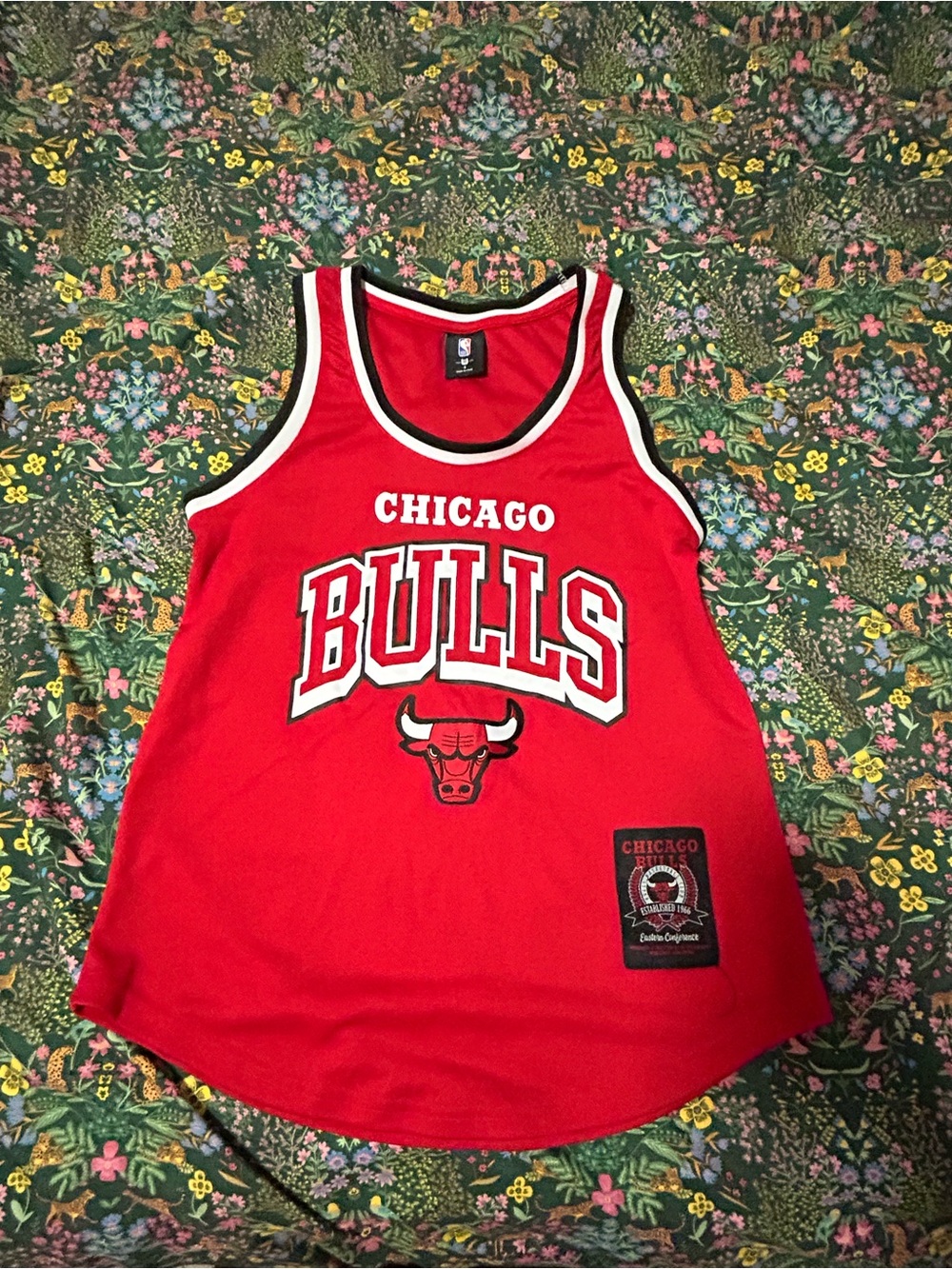 NBA Chicago Bulls Replica Jersey Mens Medium Red Embroidered Mesh Y2K. Sz Small